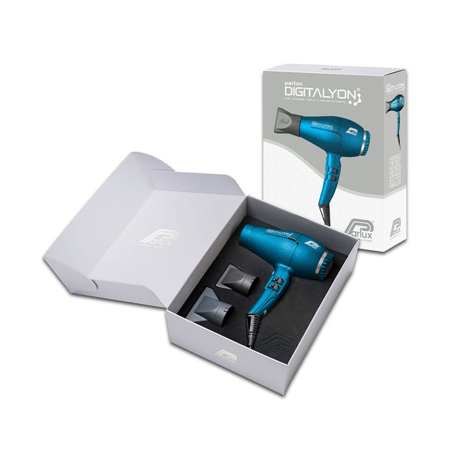 Parlux Ionic Tech DigitAlyon Hair Dryer - Blue - shop.rawhair