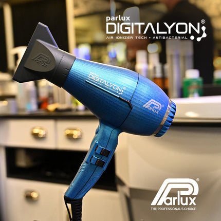 Parlux Ionic Tech DigitAlyon Hair Dryer - Blue - shop.rawhair