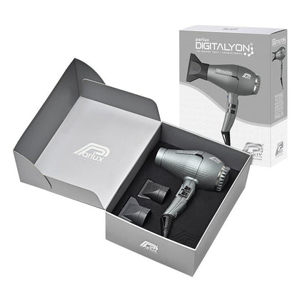 Parlux Ionic Tech DigitAlyon Hair Dryer - Glittery Grey - shop.rawhair