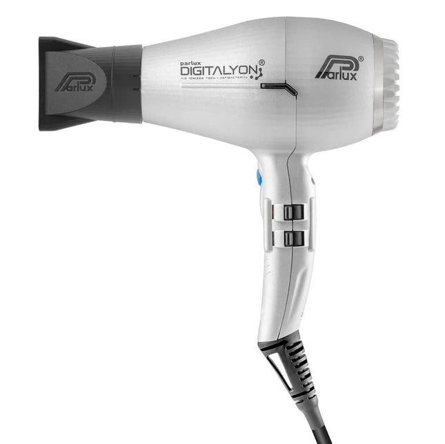 Parlux Ionic Tech DigitAlyon Hair Dryer - Silver/ Argento - shop.rawhair