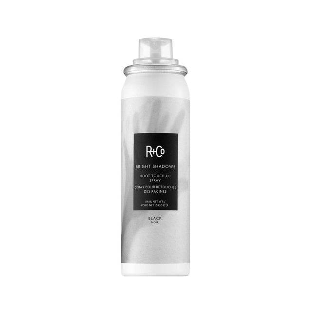 R+Co Bright Shadows Root Touch - Up Spray 59ml - Black - shop.rawhair