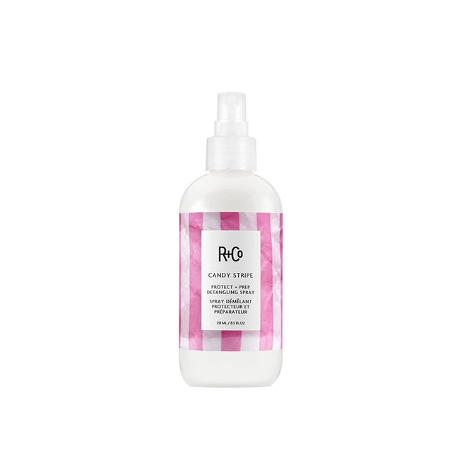 R+Co CANDY STRIPE Protect + Prep Detangling Spray 241ml - shop.rawhair