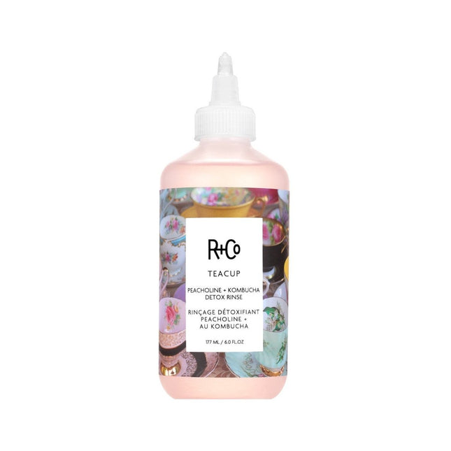 R+Co Teacup Peacholine + Kombucha Detox Rinse 177ml - shop.rawhair