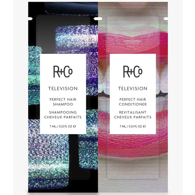 R+Co Television Shampoo & Conditioner Samples - shop.rawhair