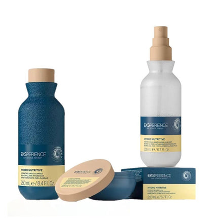 Revlon Professional Eksperience Hydro Nutritive Trio (White Ocean Rebonding Hair Mist, Hydrating Cleanser & Hair Mask) - shop.rawhair