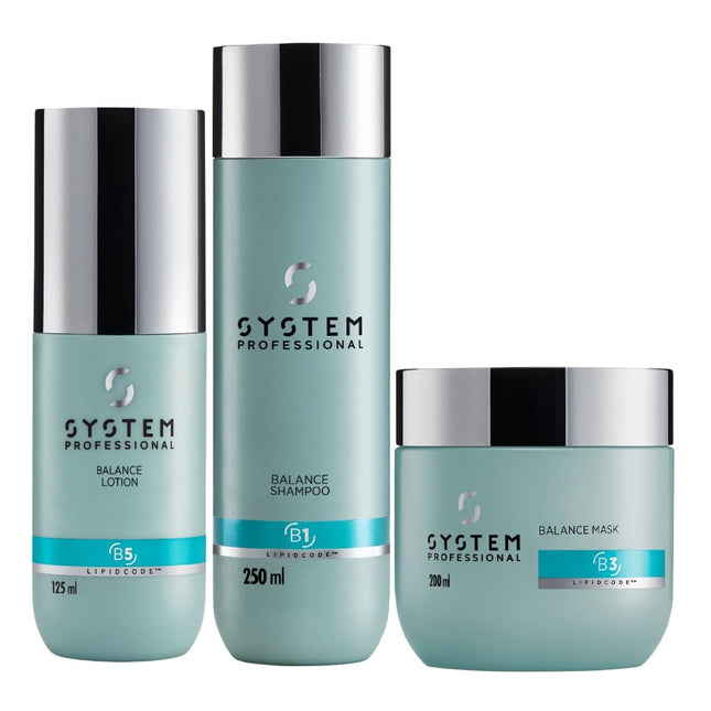 System Professional Balance - Scalp Care Trio Kit (Shampoo, Mask & Lotion) - shop.rawhair
