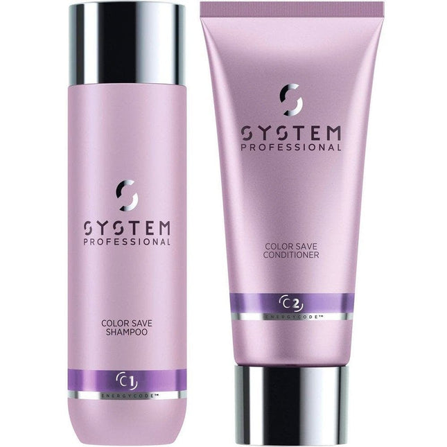 System Professional Color Save Shampoo 250ml & Conditioner 200ml Duo - shop.rawhair