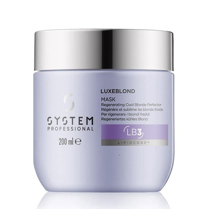 System Professional LuxeBlond Mask Regenerating Cool Blonde Perfector 200ml - shop.rawhair