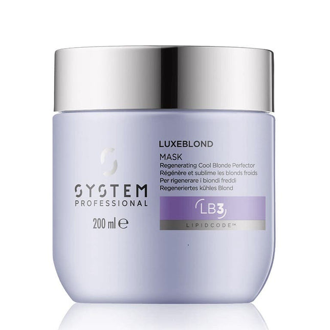 System Professional LuxeBlond Mask Regenerating Cool Blonde Perfector 200ml - shop.rawhair