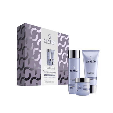 System Professional LuxeBlond Trio (Shampoo, Moisturiser & Mask) - shop.rawhair