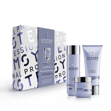 System Professional LuxeBlond Trio (Shampoo, Moisturiser & Mask) - shop.rawhair