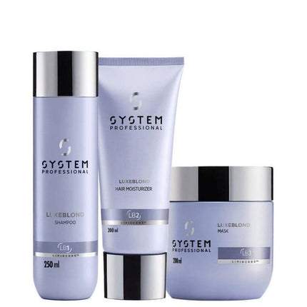 System Professional LuxeBlond Trio (Shampoo, Moisturiser & Mask) - shop.rawhair