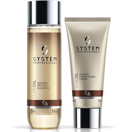 System Professional LuxeOil Shampoo 250ml & Conditioning Cream 200ml Duo - shop.rawhair