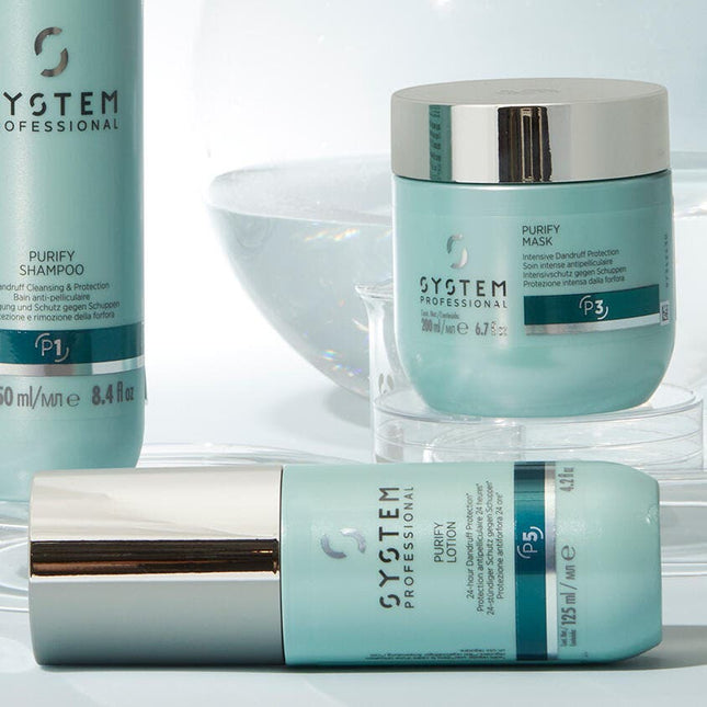 System Professional Purify - Dandruff Protection Trio Kit (Shampoo, Mask & Lotion) - shop.rawhair