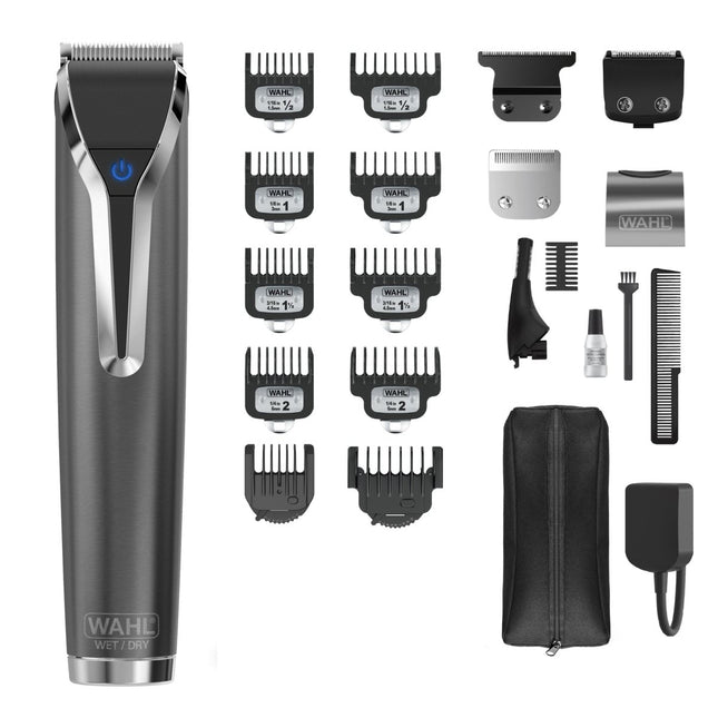 Wahl Waterproof Lithium - Ion Stainless Steel Trimmer - Slate 09898 - 112 - shop.rawhair