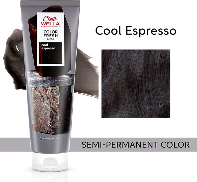 Wella Color Fresh Mask 150ml - Cool Espresso - shop.rawhair