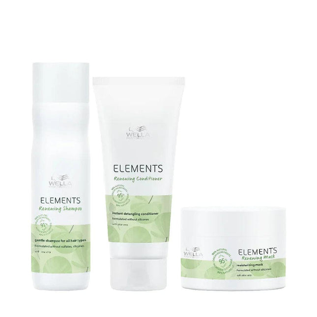 Wella Professionals Elements Trio Pack (Shampoo, Conditioner, Mask) - shop.rawhair