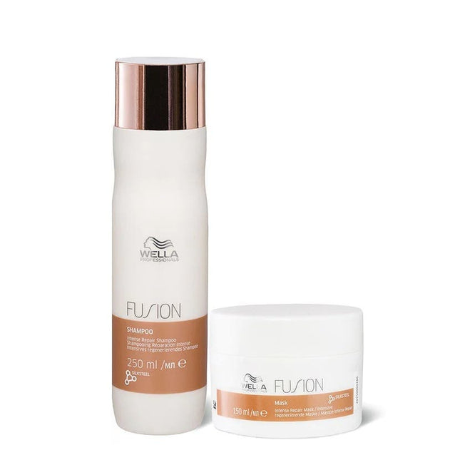 Wella Professionals Fusion Intense Repair Duo Pack ( Shampoo + Mask) - shop.rawhair
