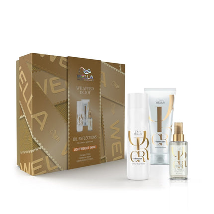 Wella Professionals Oil Reflections Trio Pack (Shampoo, Conditioner & Light Luminous Reflective Oil 100mL) - shop.rawhair