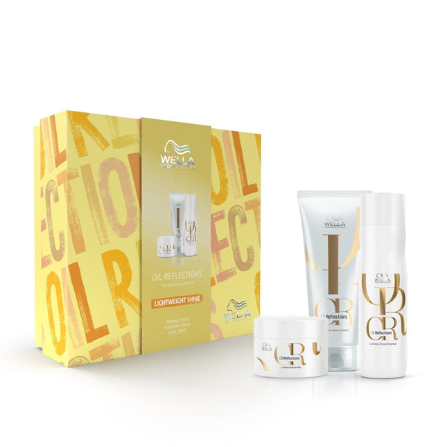 Wella Professionals Oil Reflections Trio Pack (Shampoo, Conditioner & Mask) - shop.rawhair