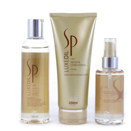 Wella Professionals SP Luxeoil Trio Pack ( Shampoo, Conditioner + Elixir) - shop.rawhair