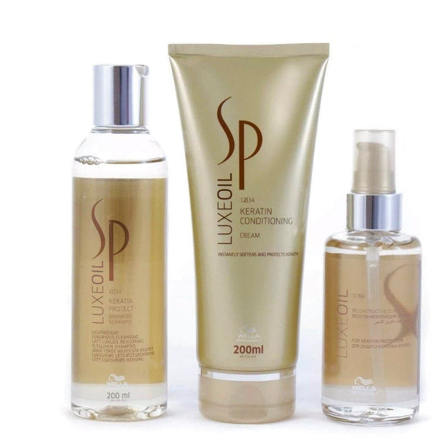 Wella Professionals SP Luxeoil Trio Pack ( Shampoo, Conditioner + Elixir) - shop.rawhair
