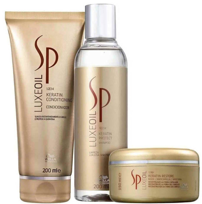 Wella Professionals SP Luxeoil Trio Pack ( Shampoo, Conditioner, Mask) - shop.rawhair