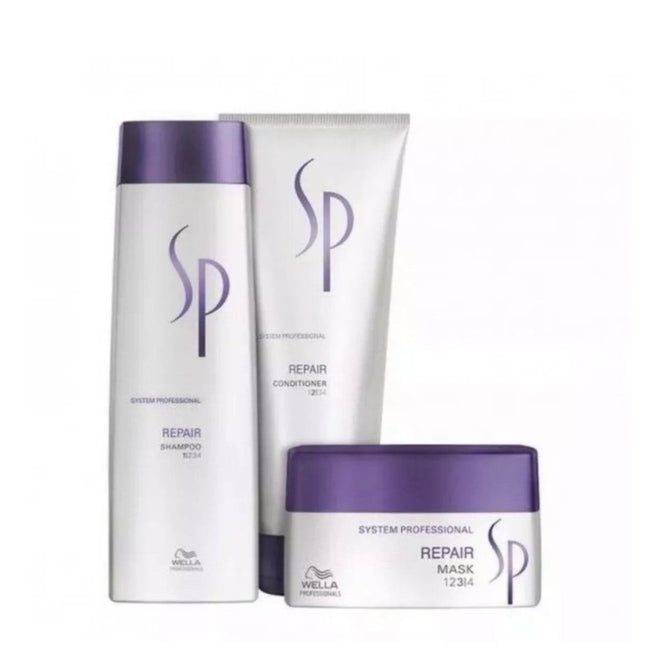 Wella Professionals SP Repair Trio (Shampoo, Conditioner & Mask) - shop.rawhair