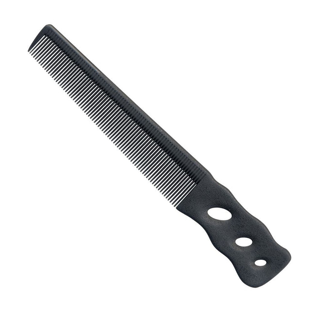 Y.S.Park 201/231 Flex Carbon Shape Memory Barber Comb - Carbon Black - shop.rawhair
