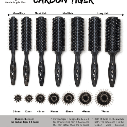 Y.S.Park Carbon Tiger Hairbrush - shop.rawhair