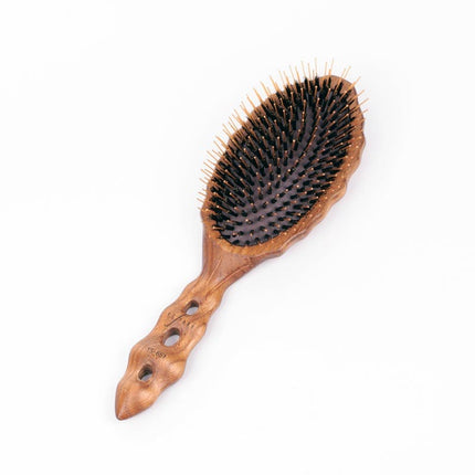 Y.S.Park Luster Wood Boar/Nylon Hairbrush - YS651 - shop.rawhair